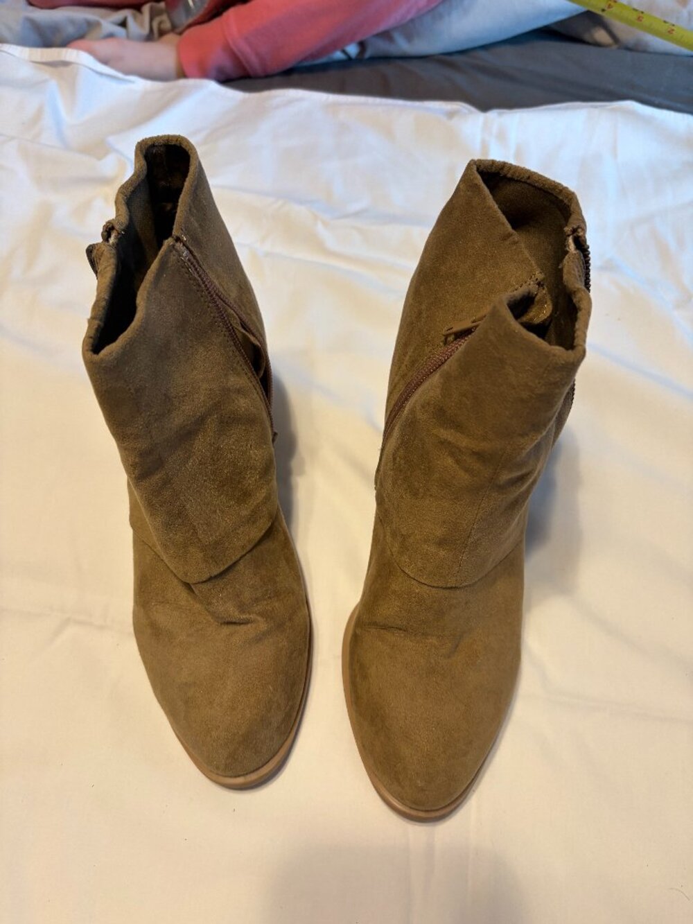 QUPID BROWN SUEDE BOOTIE